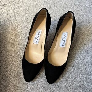 Jimmy Choo Black Suede Heels